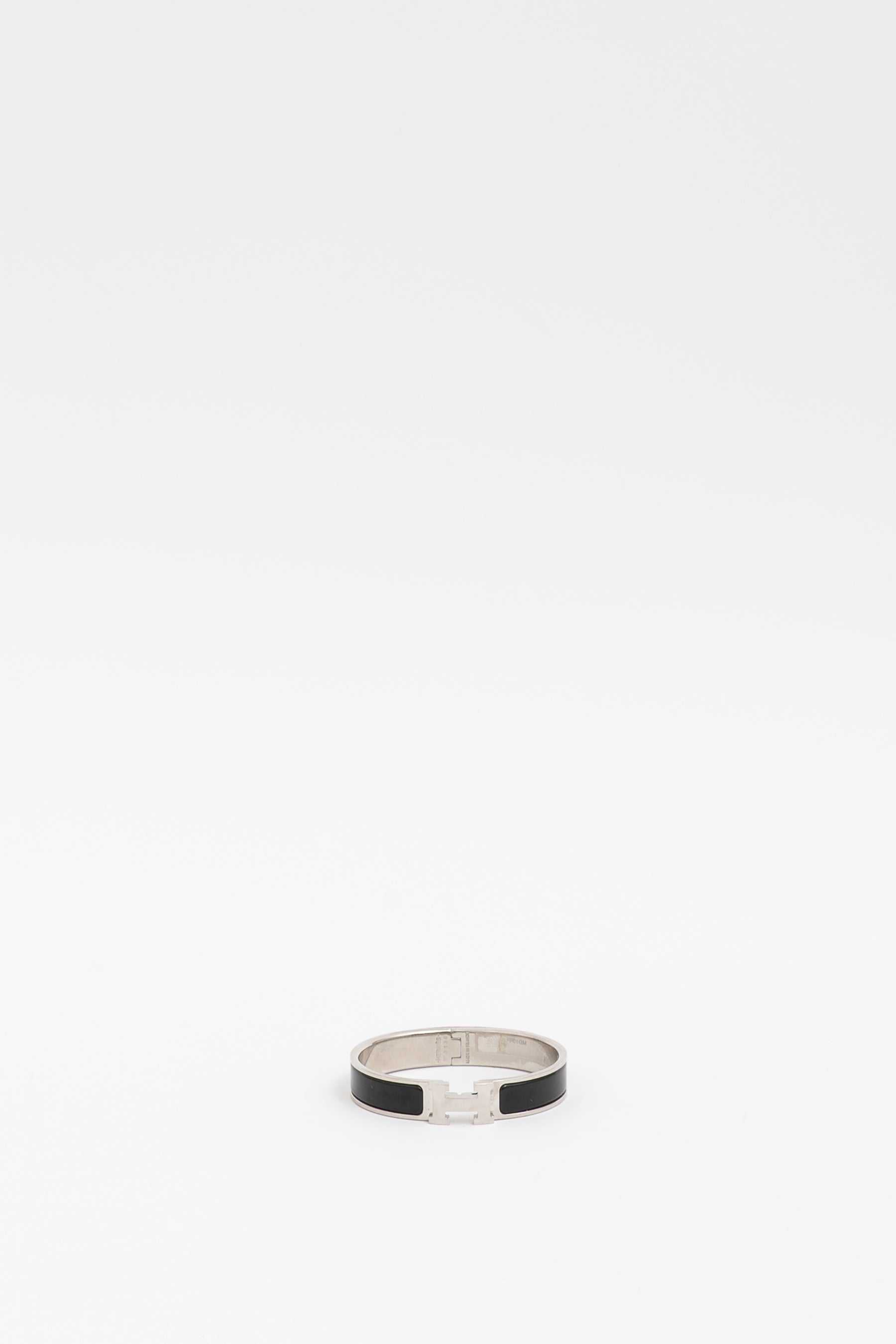 Clic H Bracelet Silver Black, GM