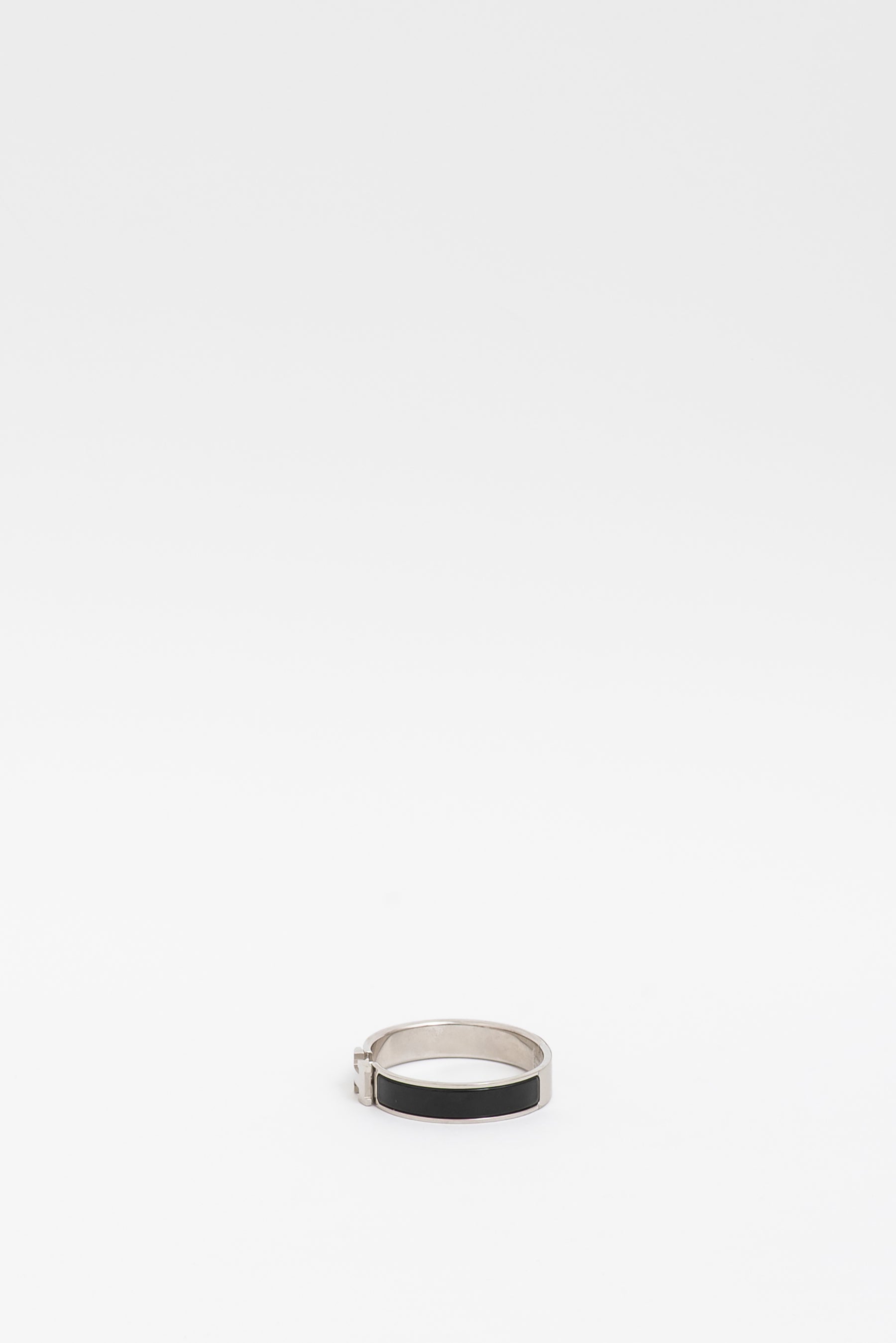 Clic H Bracelet Silver Black, GM