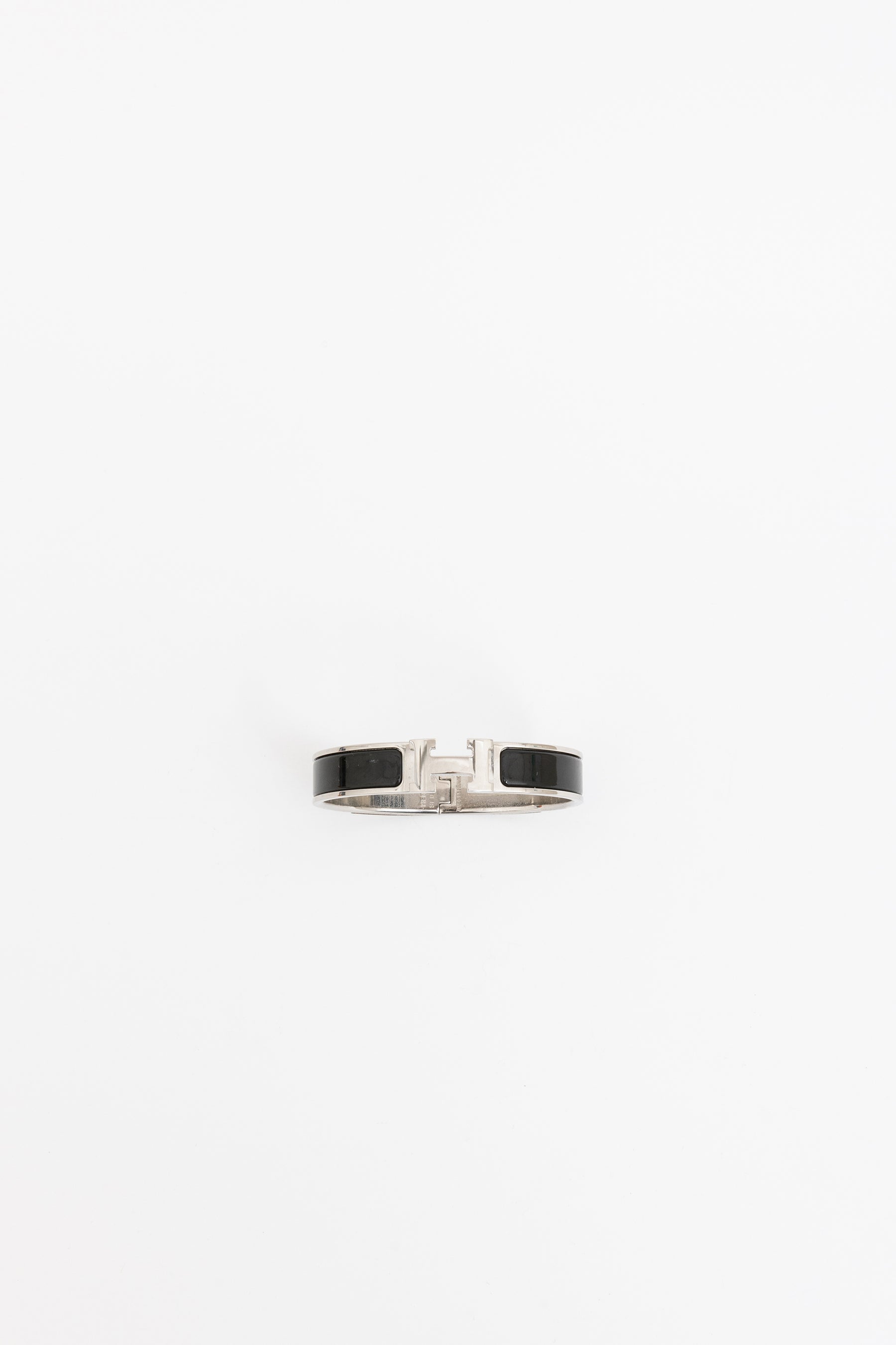 Clic H Bracelet Silver Black, GM