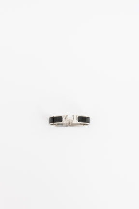 Clic H Bracelet Silver Black, GM