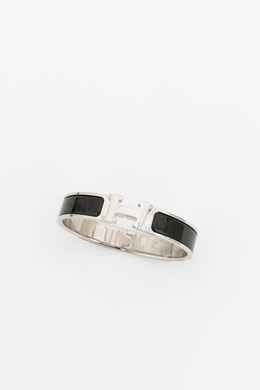 Clic H Bracelet Silver Black, GM