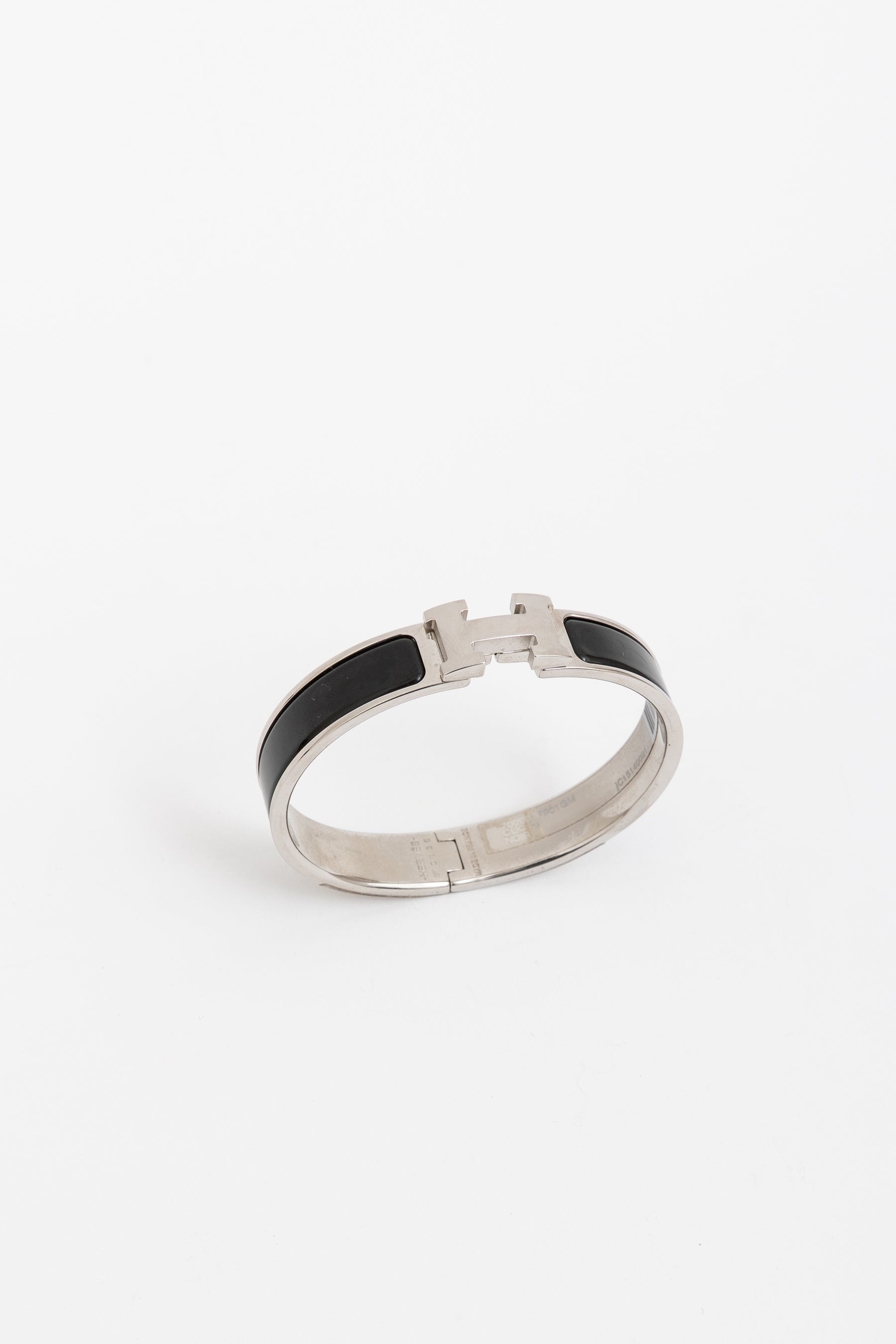 Clic H Bracelet Silver Black, GM
