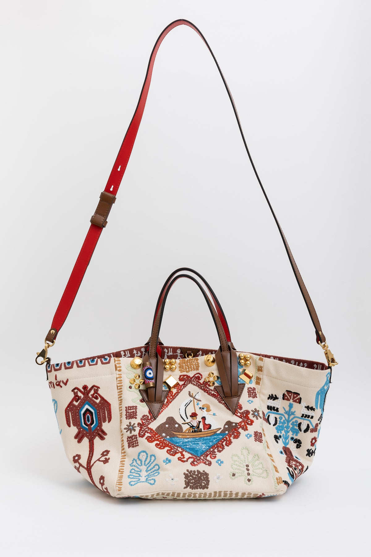 Embroidered Embellished Tote Bag