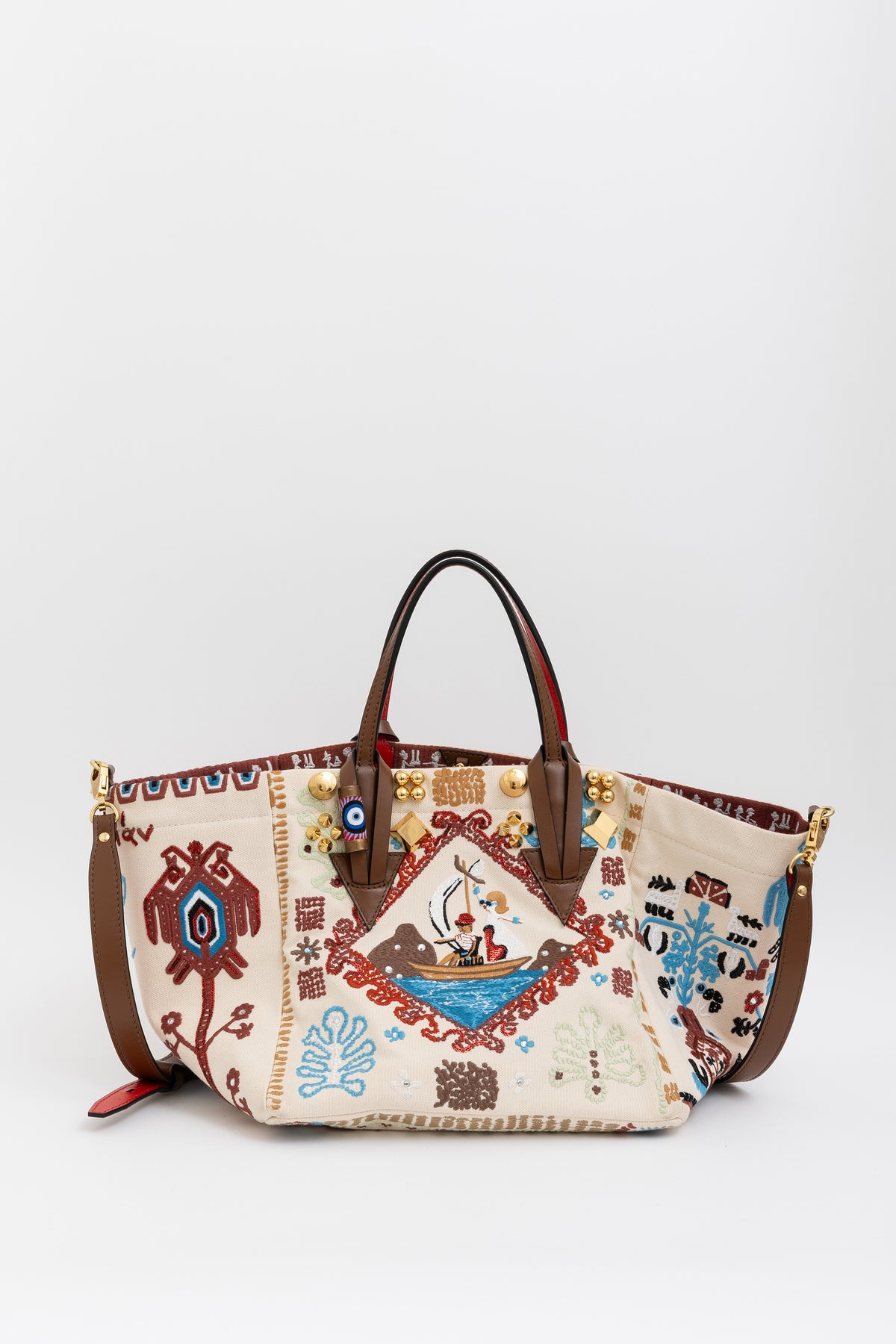 Embroidered Embellished Tote Bag
