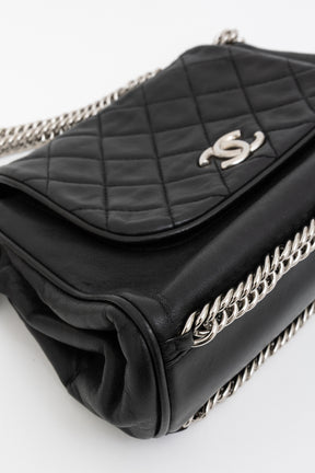 Accordion CC Flap Bag Silver Hardware