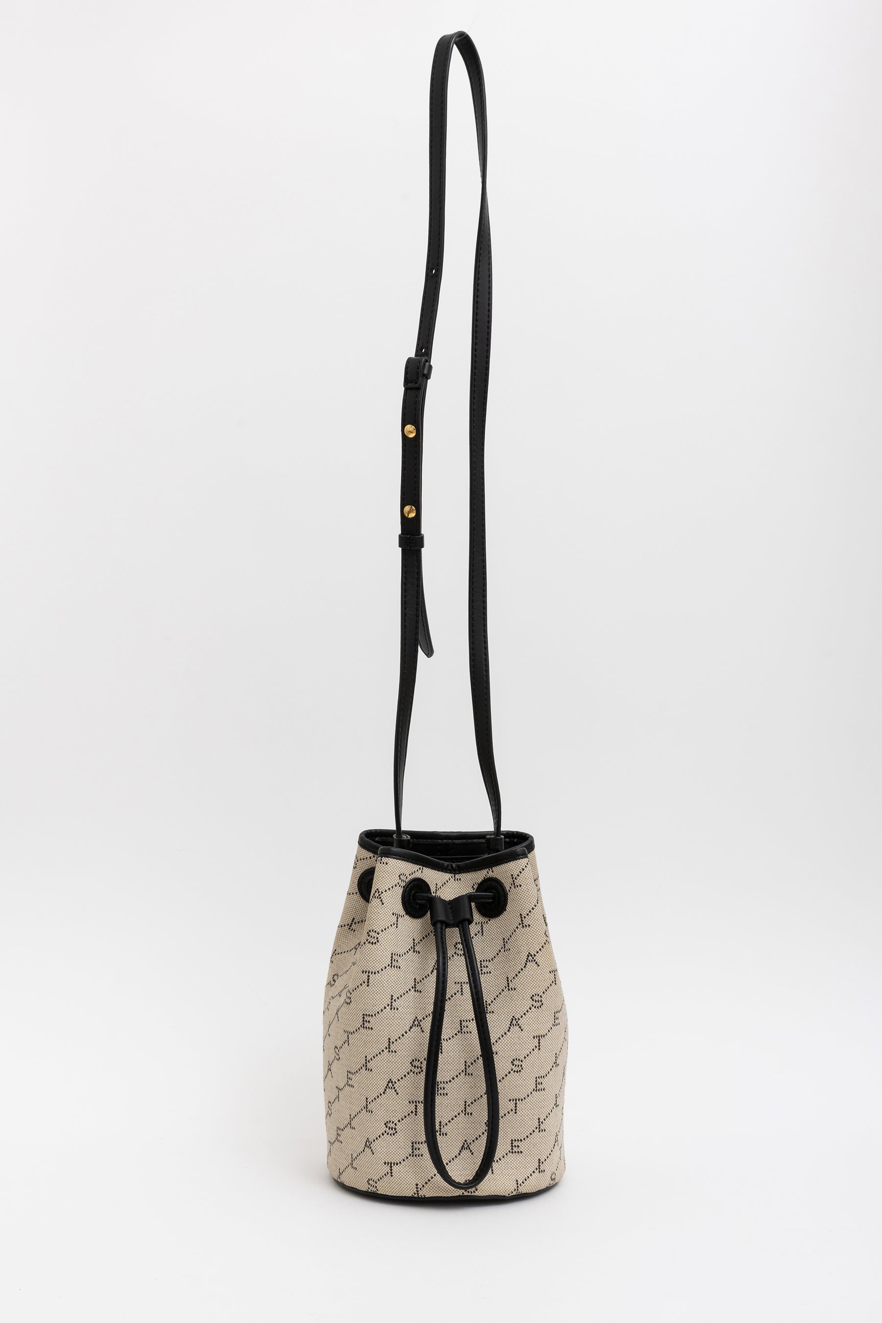 Monogram Denim Mini Bucket Bag