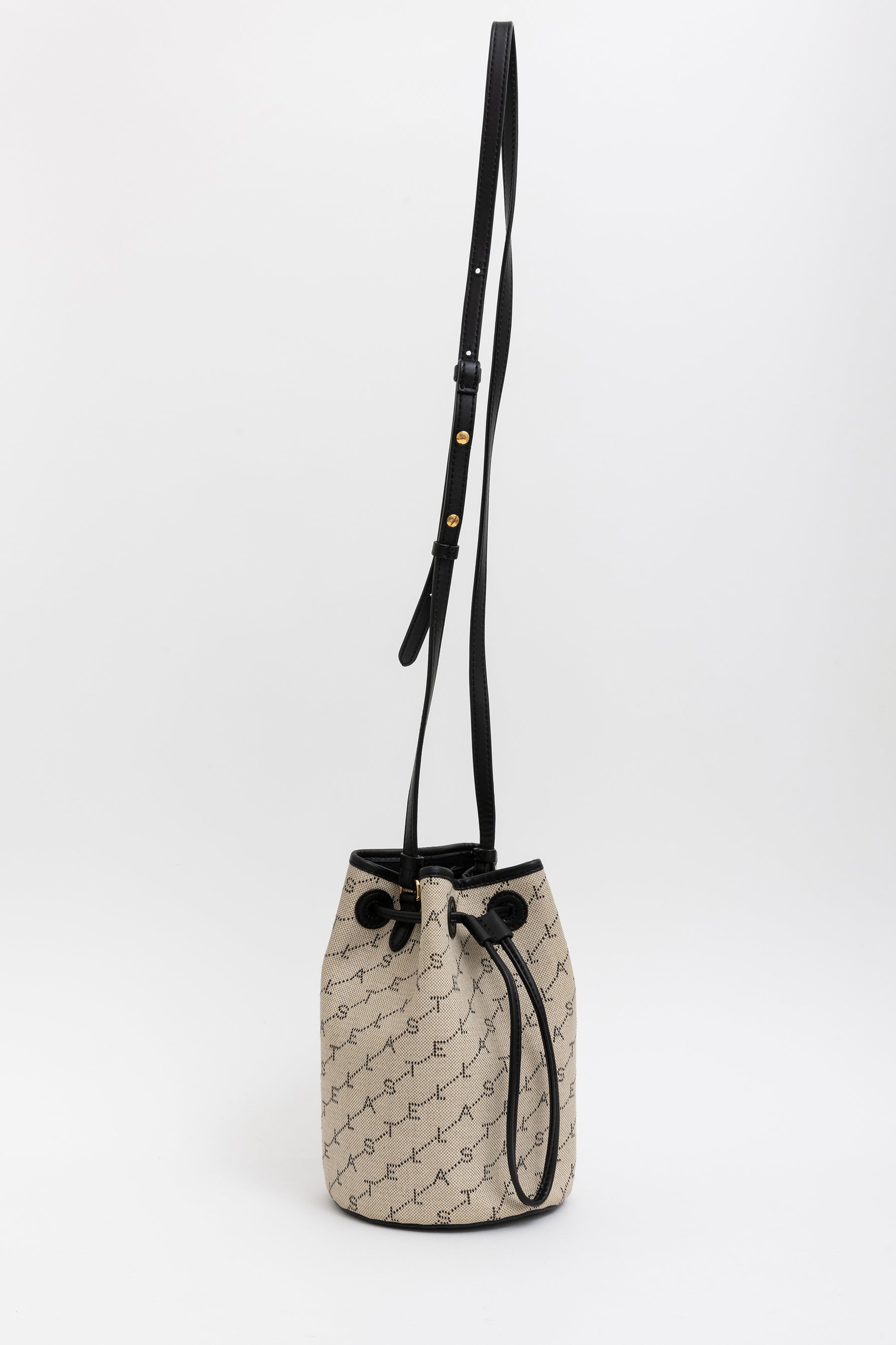 Monogram Denim Mini Bucket Bag