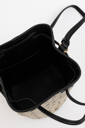 Monogram Denim Mini Bucket Bag