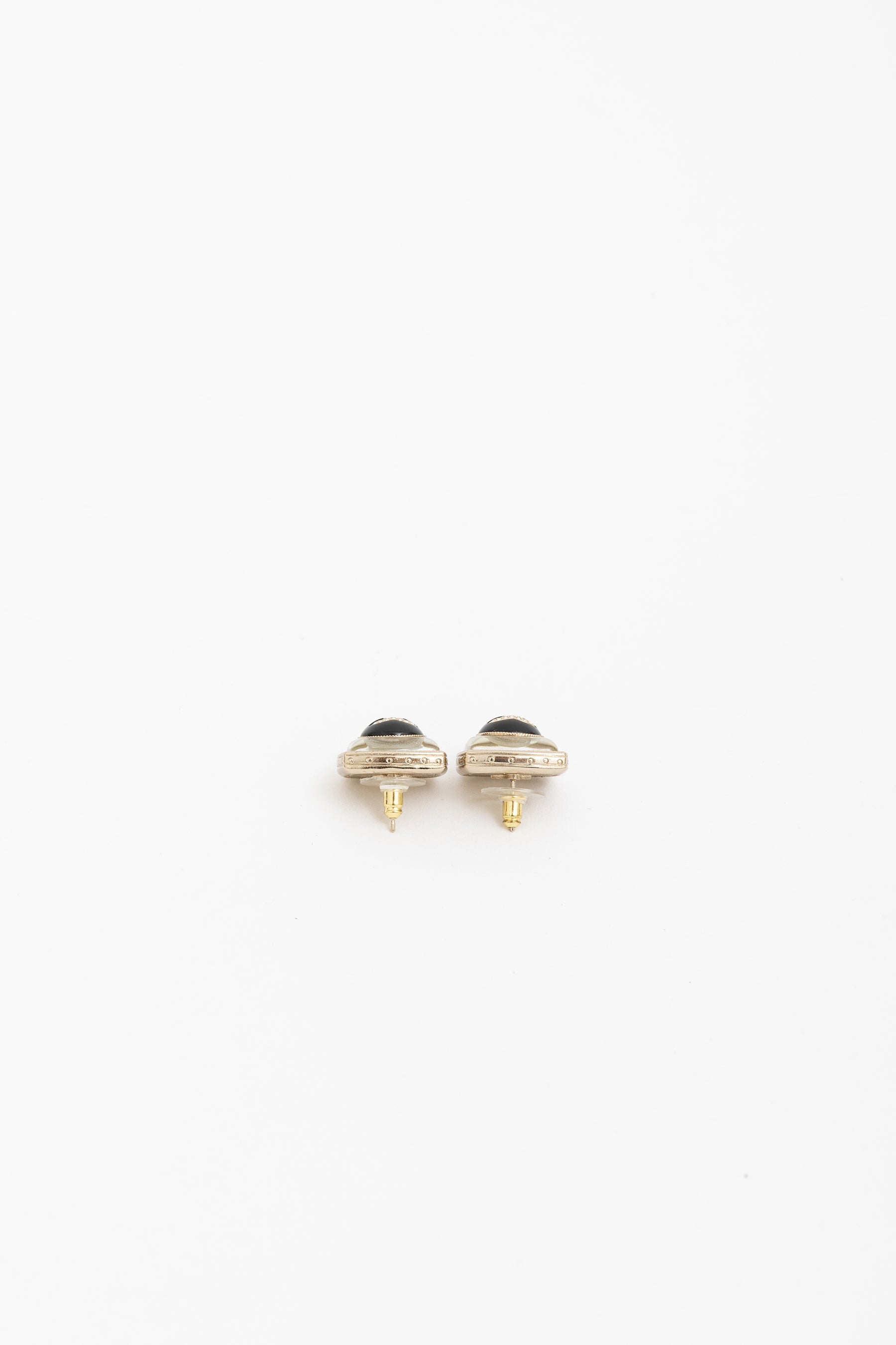 Square Logo Stud Earrings