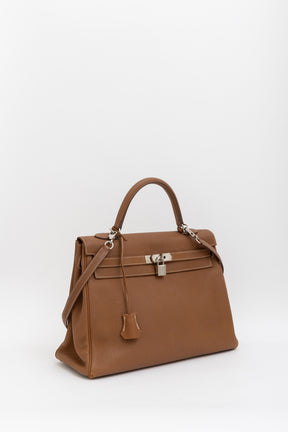 Gold Togo Leather Kelly 35