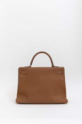 Gold Togo Leather Kelly 35