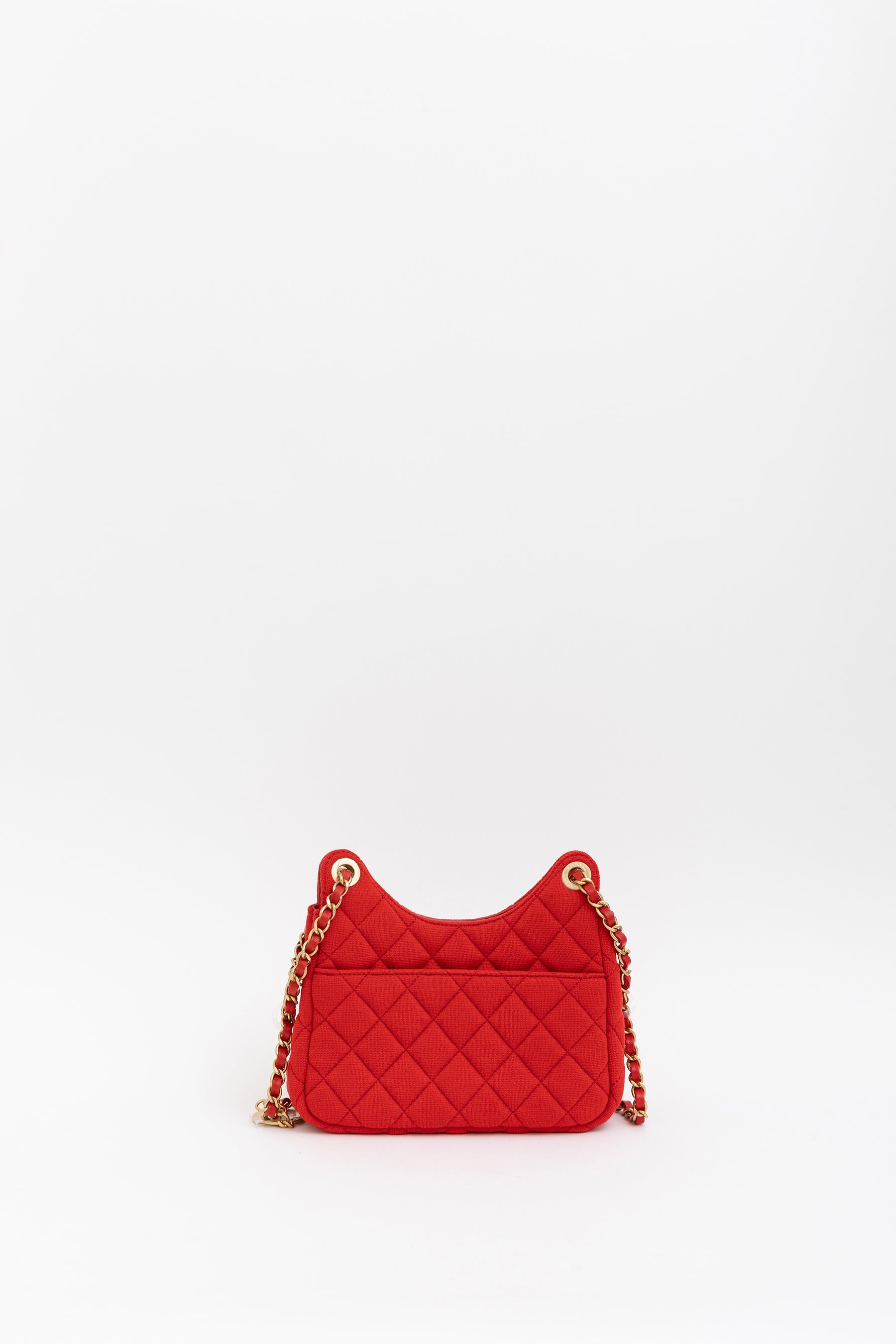 CC Hobo Quilted Jersey Shoulder Bag