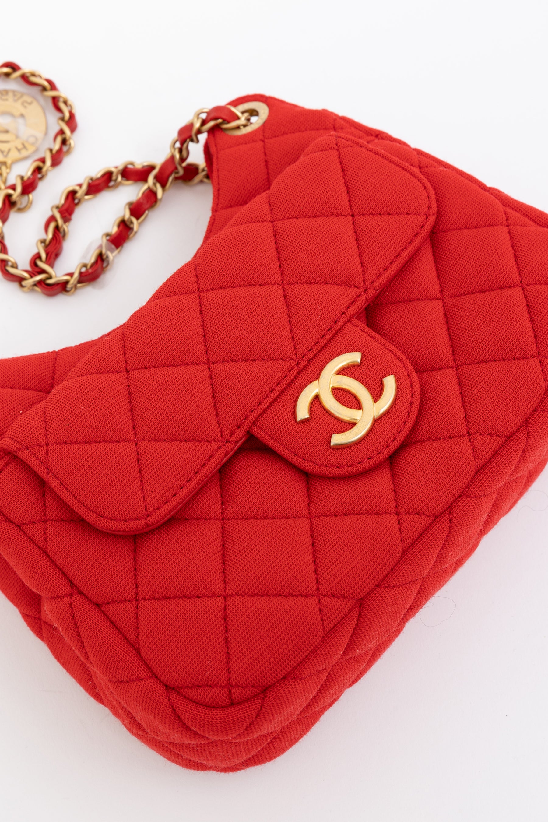 CC Hobo Quilted Jersey Shoulder Bag