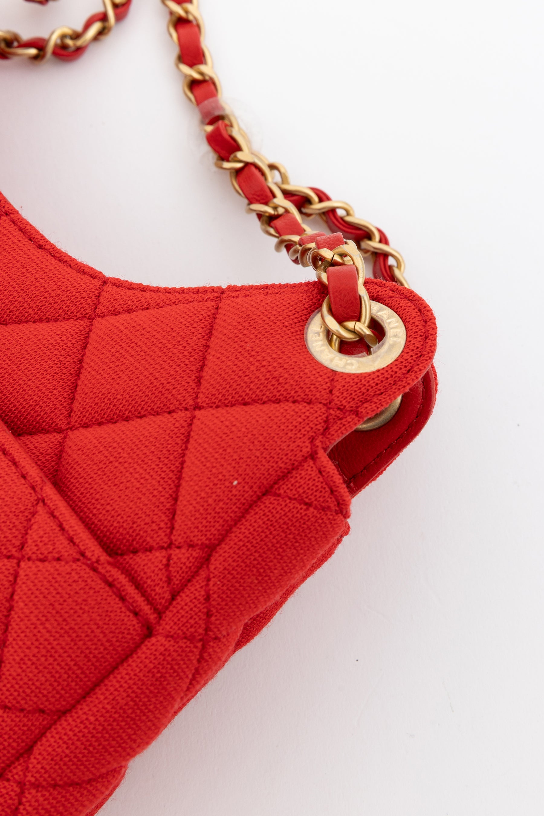 CC Hobo Quilted Jersey Shoulder Bag