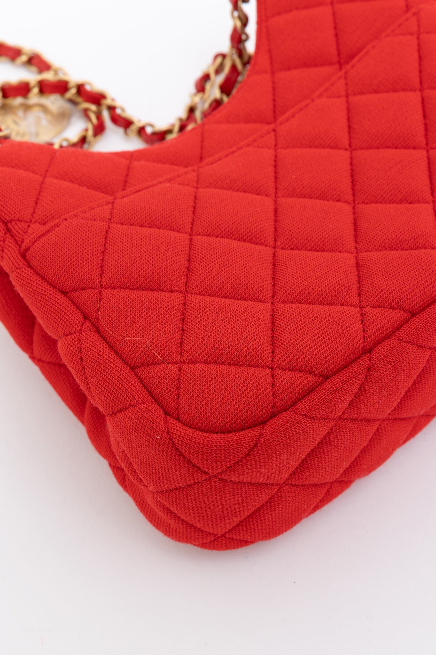 CC Hobo Quilted Jersey Shoulder Bag
