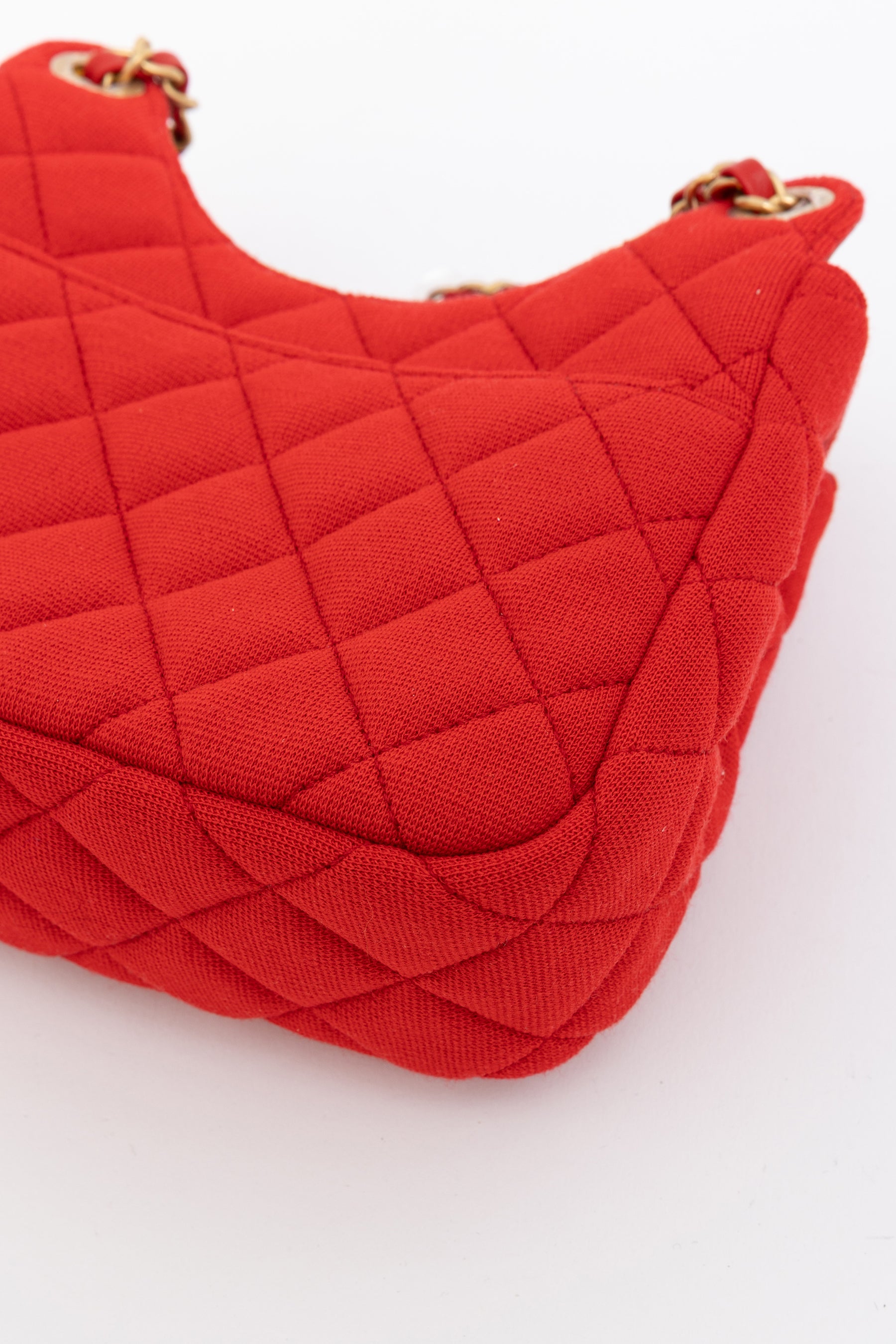 CC Hobo Quilted Jersey Shoulder Bag