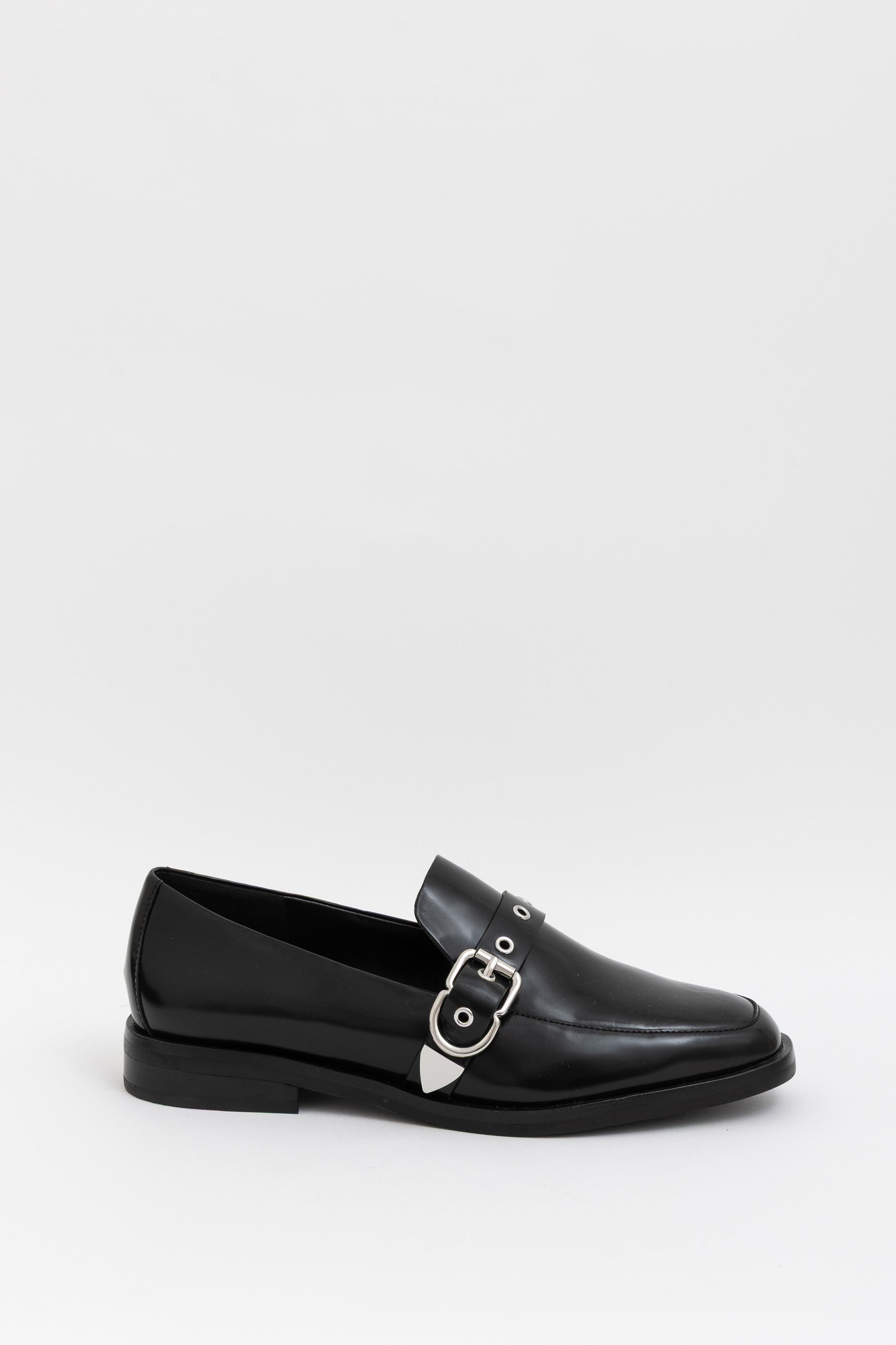 Alexa 25 Buckled Leather Loafers
