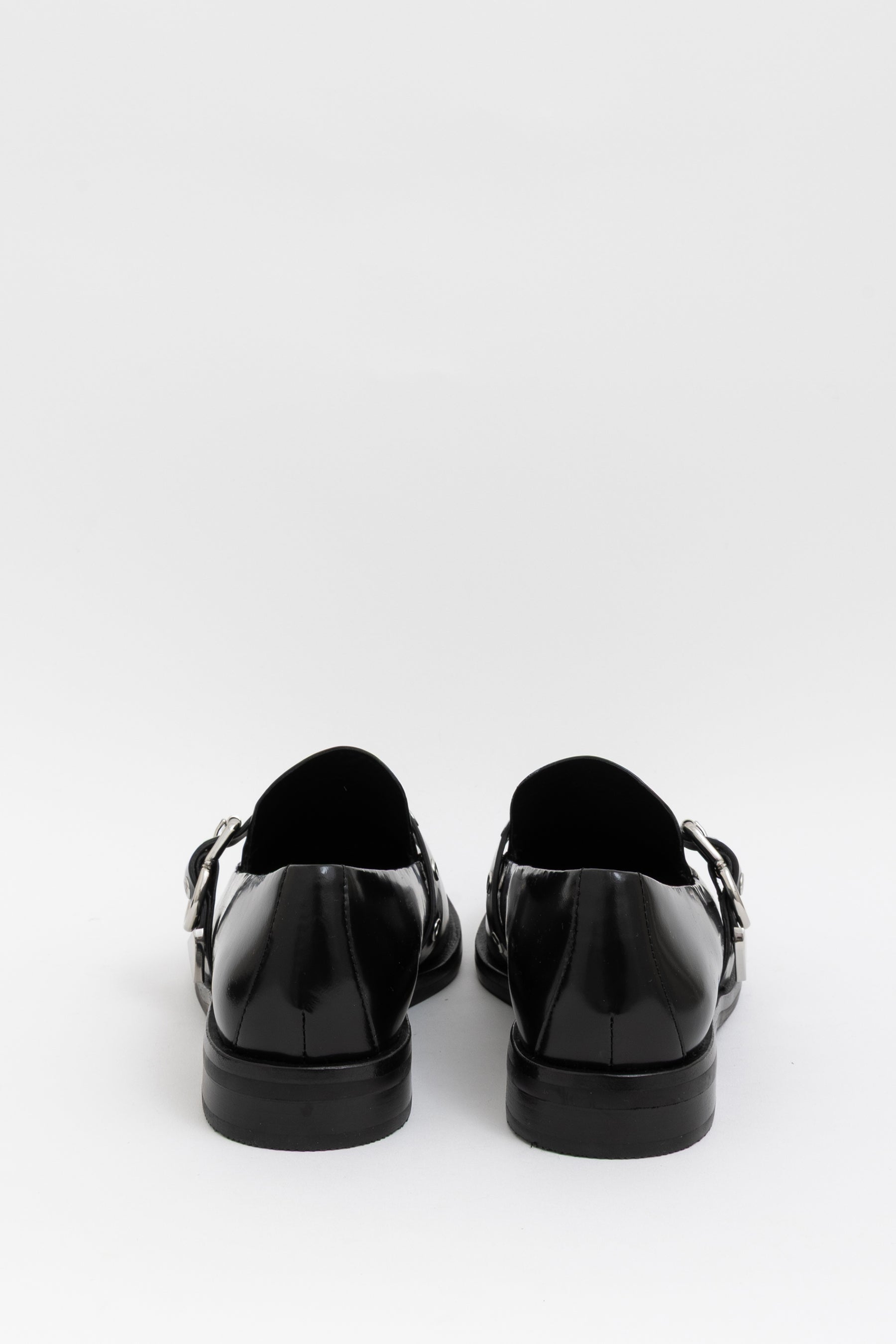 Alexa 25 Buckled Leather Loafers