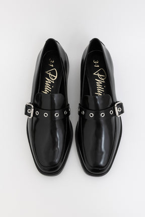 Alexa 25 Buckled Leather Loafers