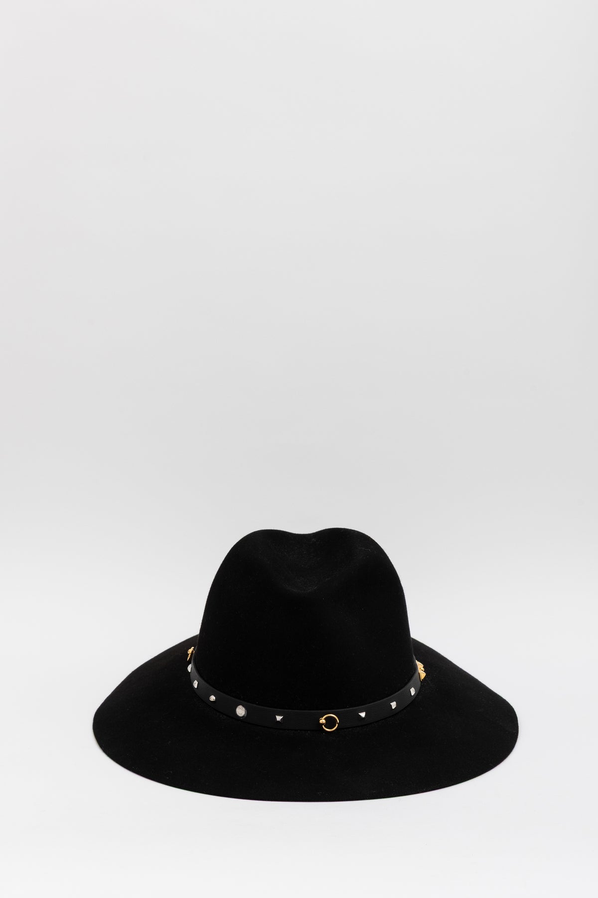 Wide Brim Collier Embellished Panama