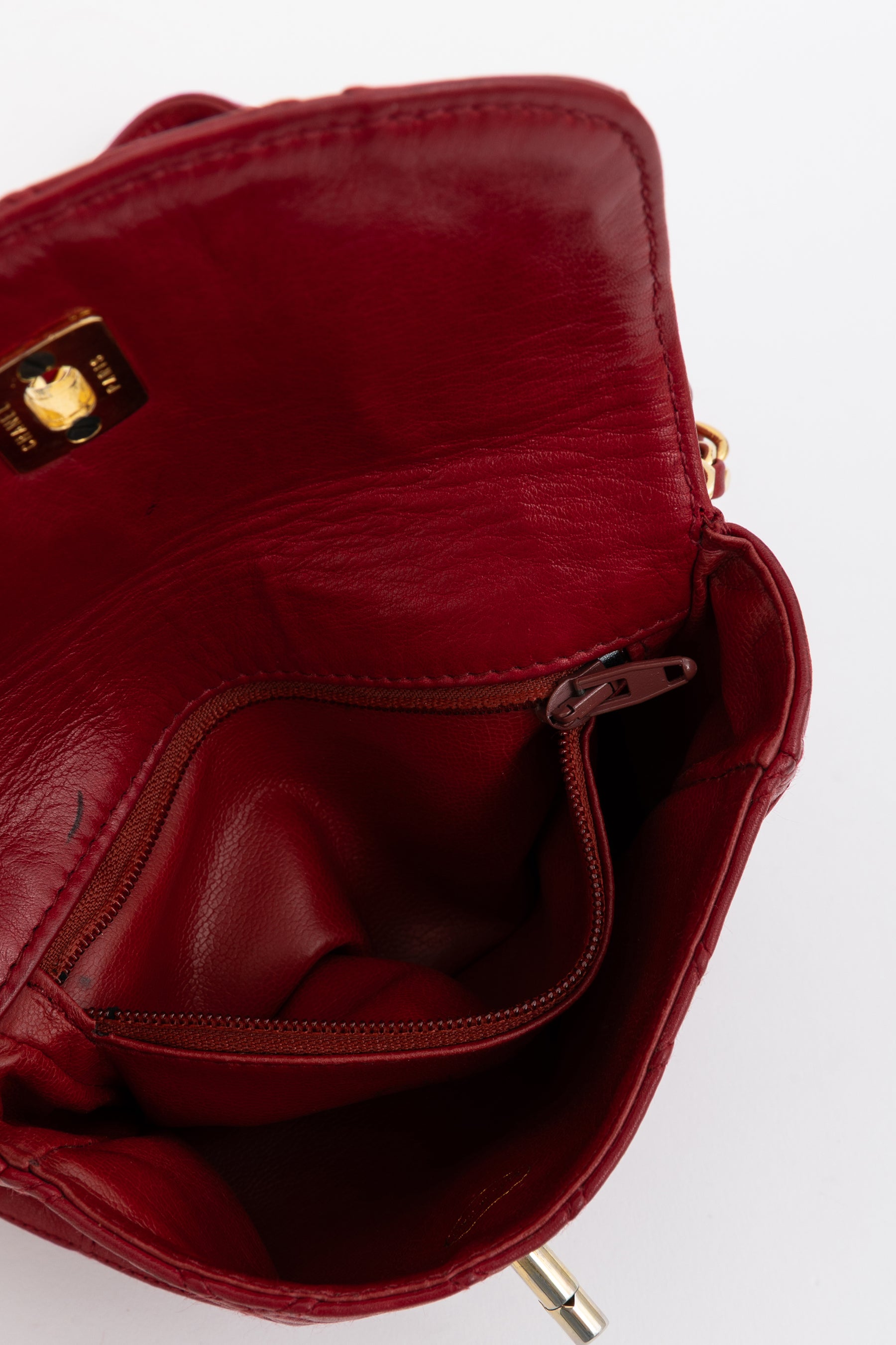 Diamond Stitch Waist Chain Belt Bag