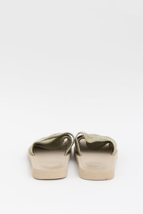 Chloé Leaf Green Woody Slides, 37