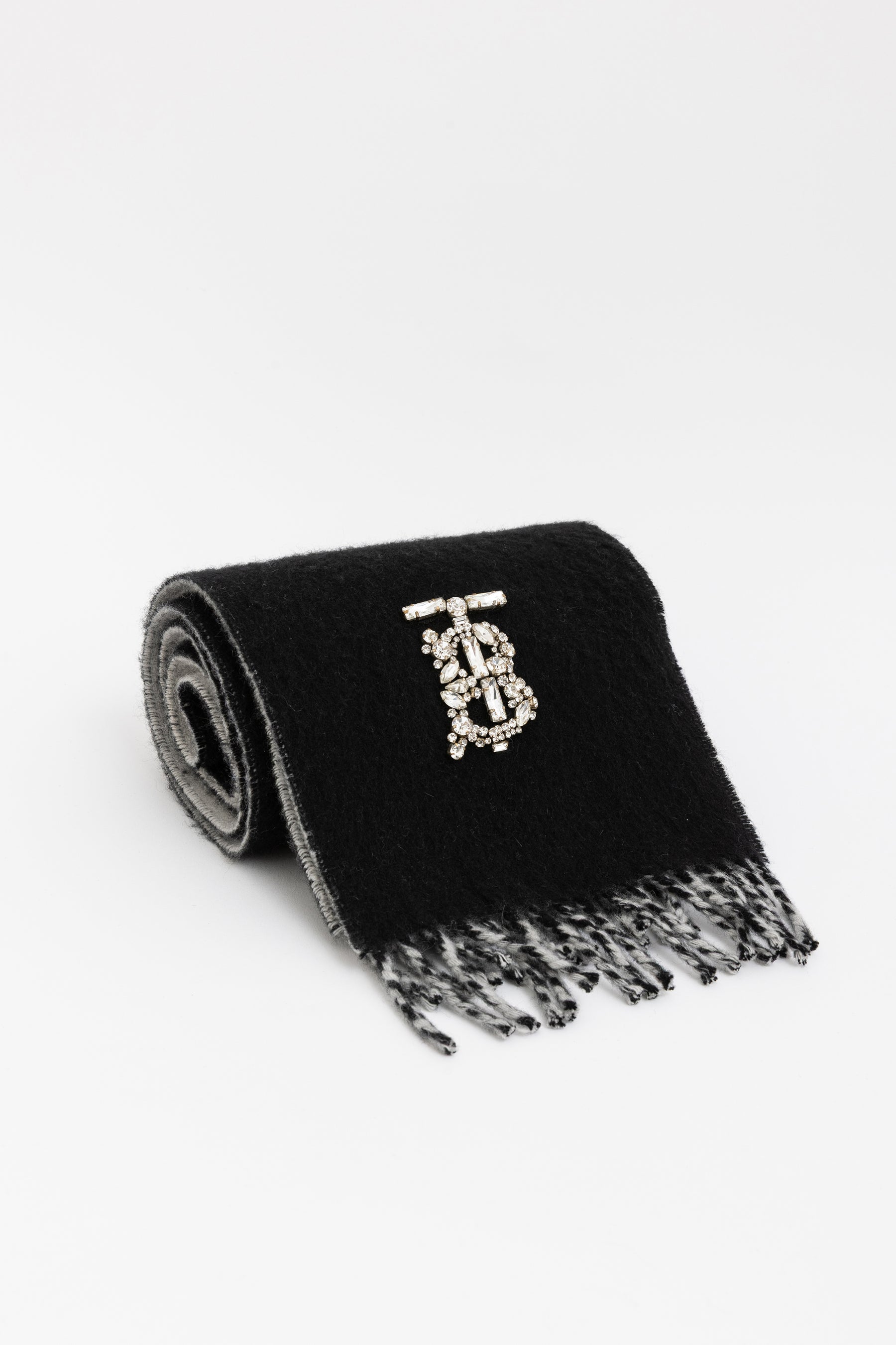 Cashmere Logo Embellished Scarf