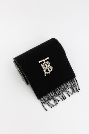 Cashmere Logo Embellished Scarf
