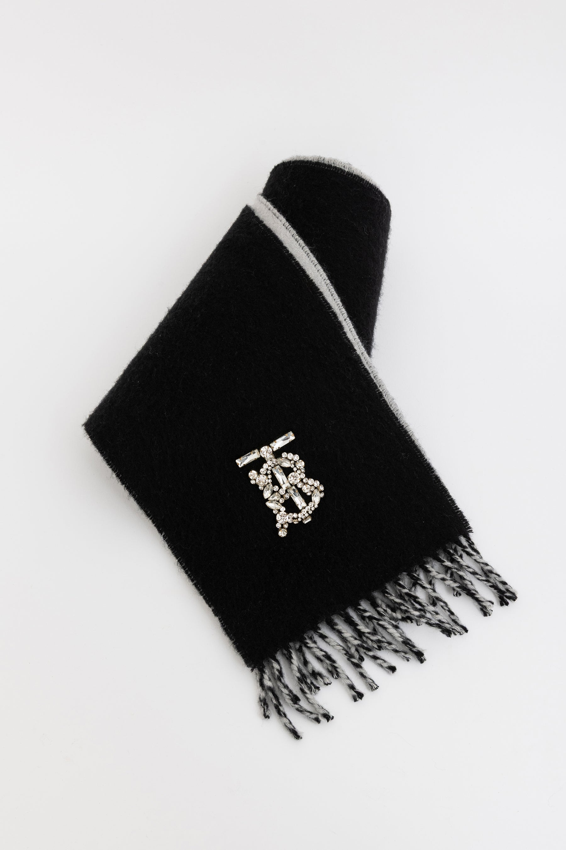 Cashmere Logo Embellished Scarf