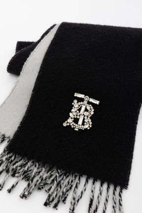 Cashmere Logo Embellished Scarf