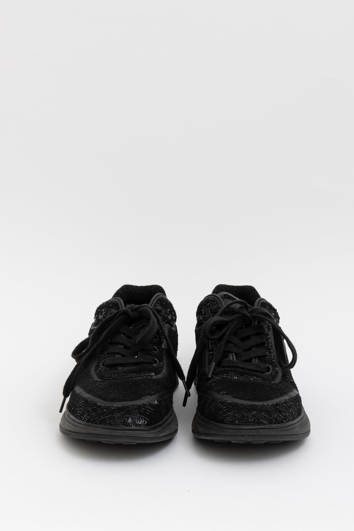 Sequin Logo Sneakers