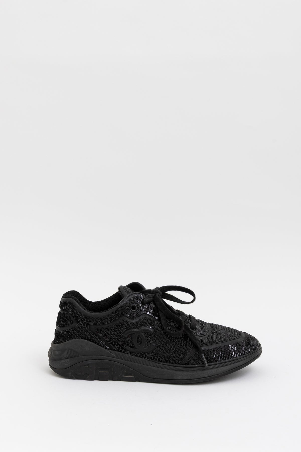 Sequin Logo Sneakers