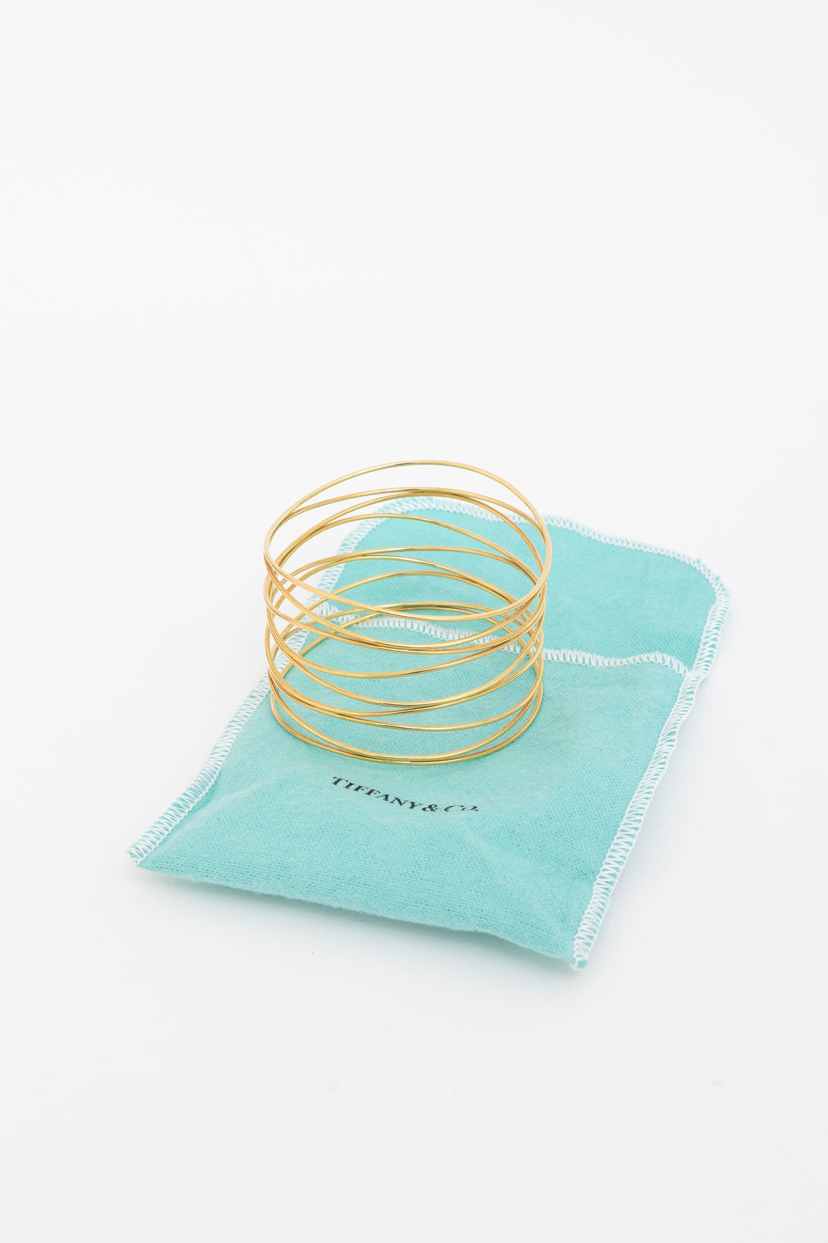 18k Gold Wave Nine-row Bracelet