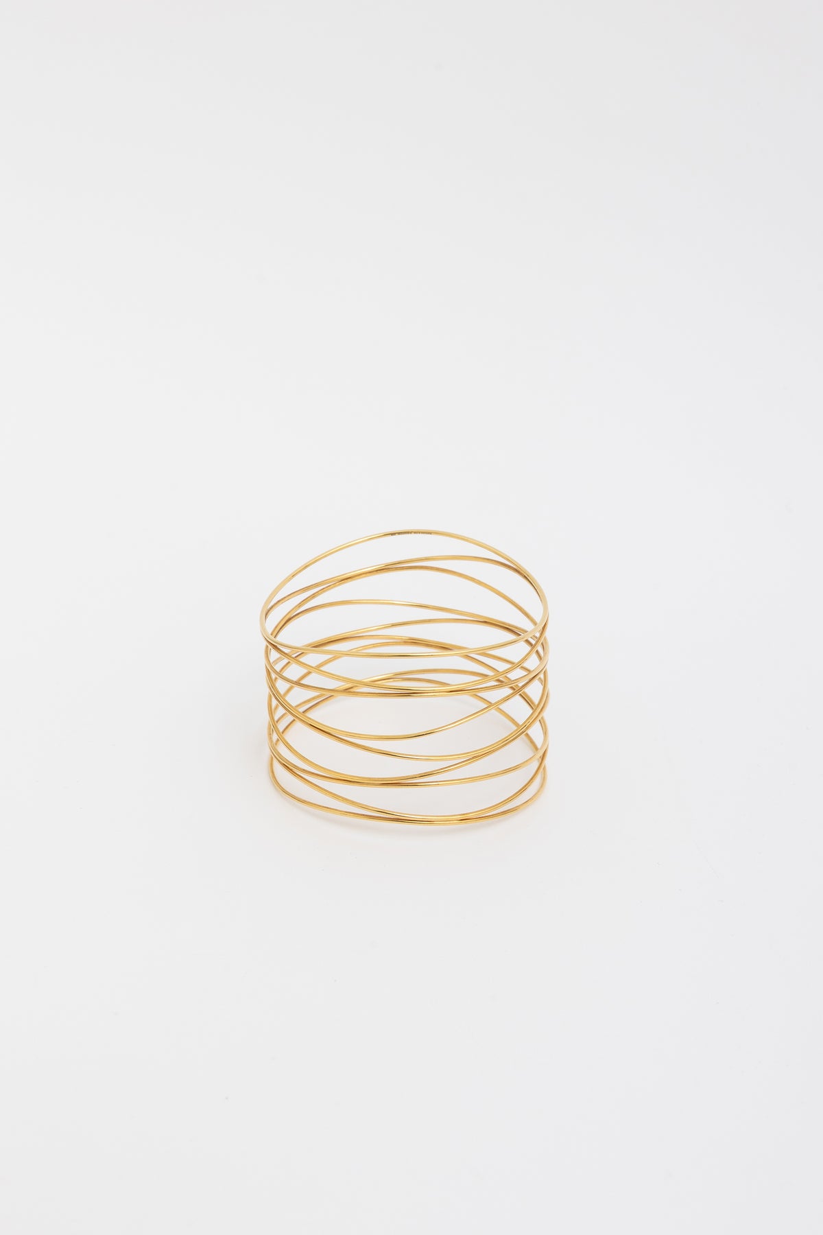 18k Gold Wave Nine-row Bracelet