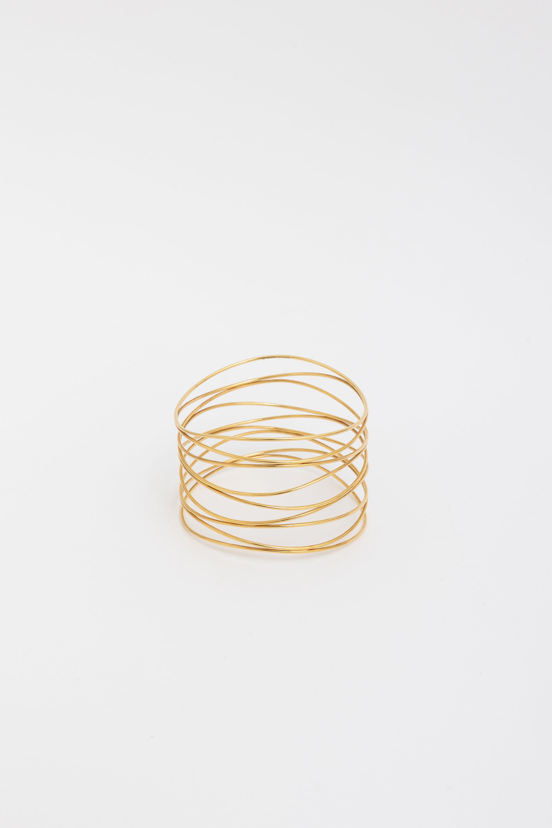 18k Gold Wave Nine-row Bracelet