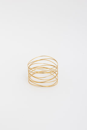 18k Gold Wave Nine-row Bracelet