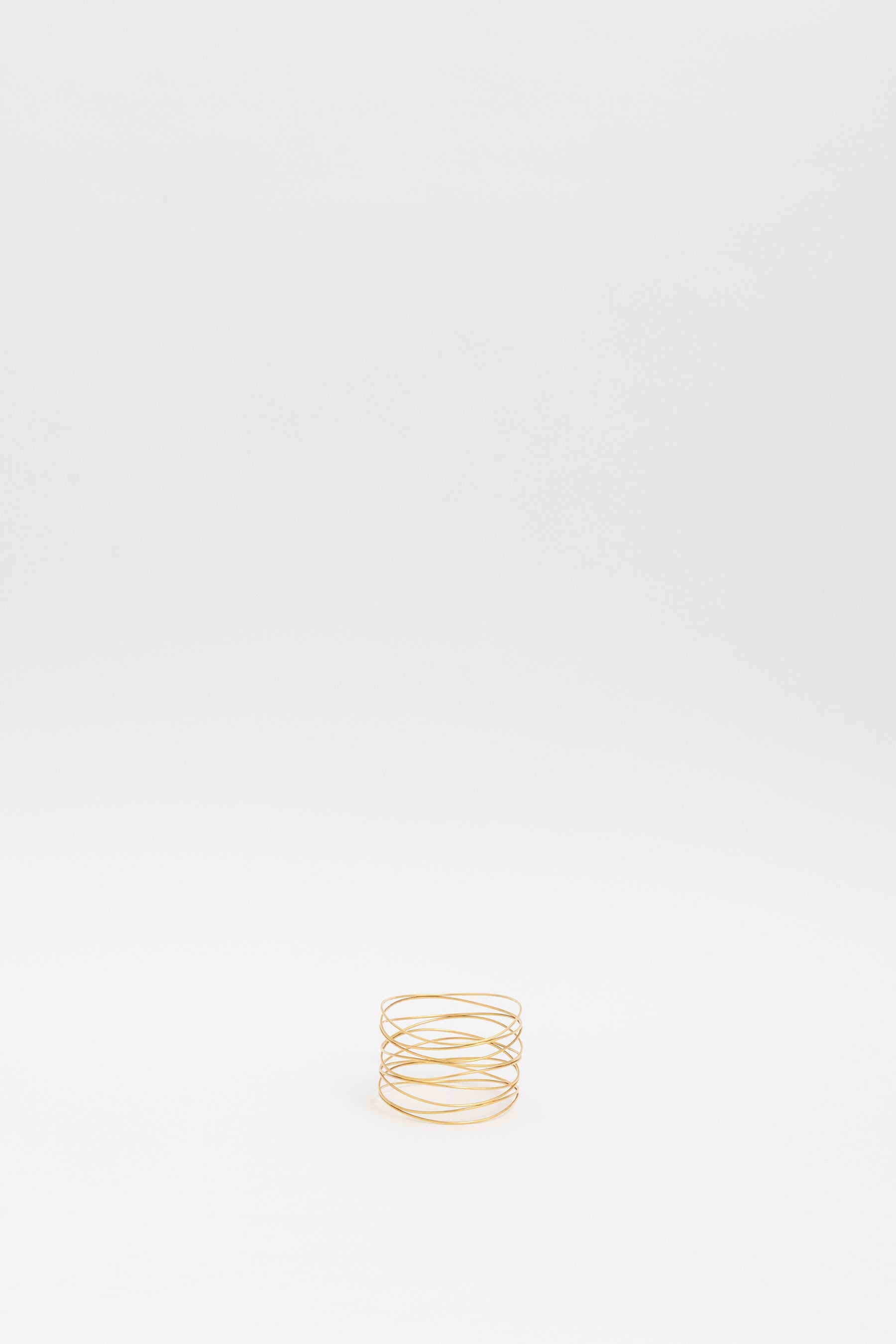 18k Gold Wave Nine-row Bracelet