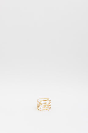 18k Gold Wave Nine-row Bracelet