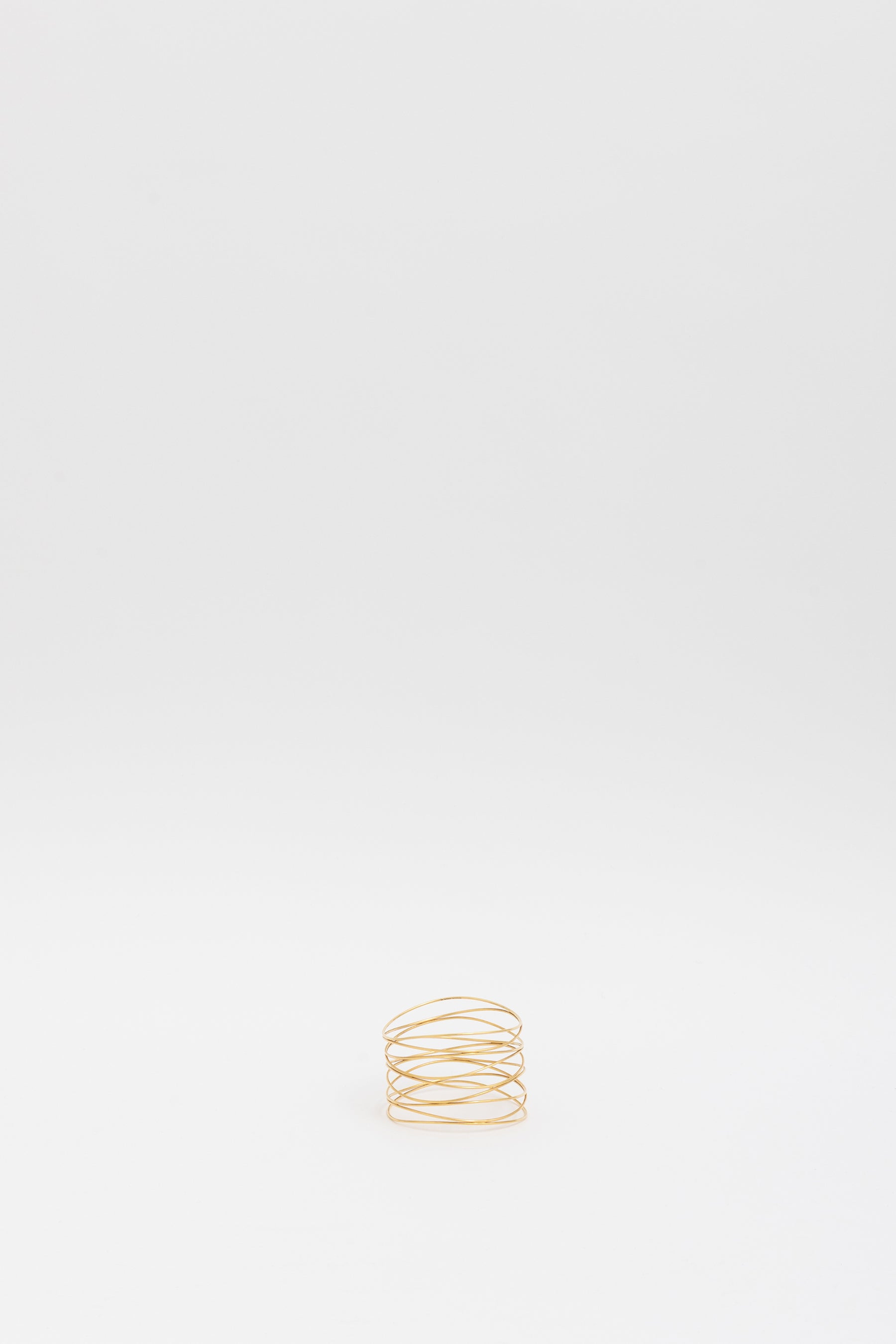 18k Gold Wave Nine-row Bracelet