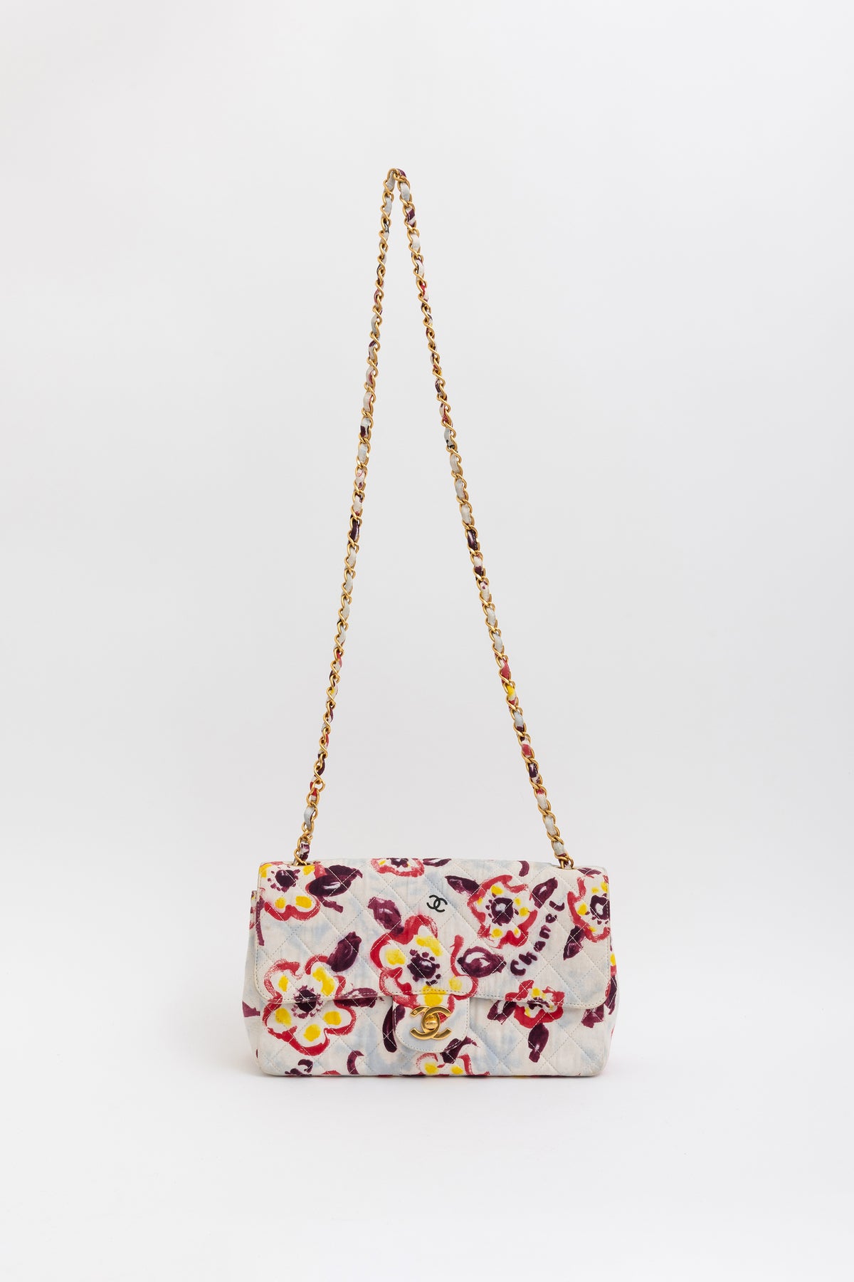 Pastel Floral Watercolour Flap Bag