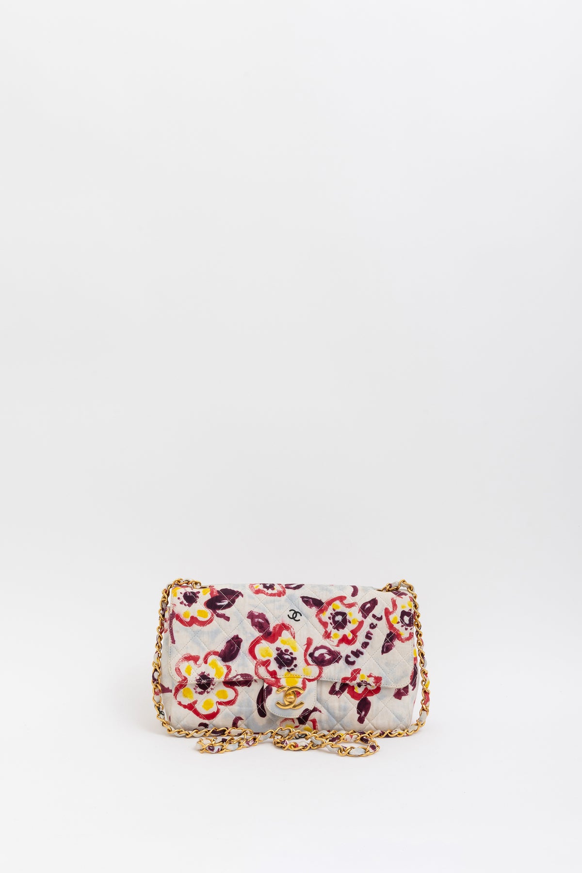 Pastel Floral Watercolour Flap Bag