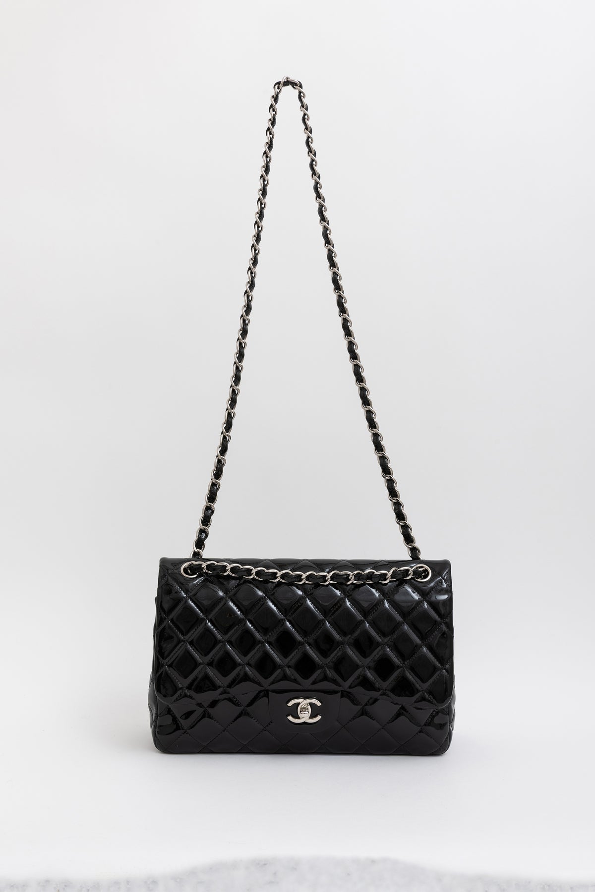 Patent Leather Jumbo Flap Bag