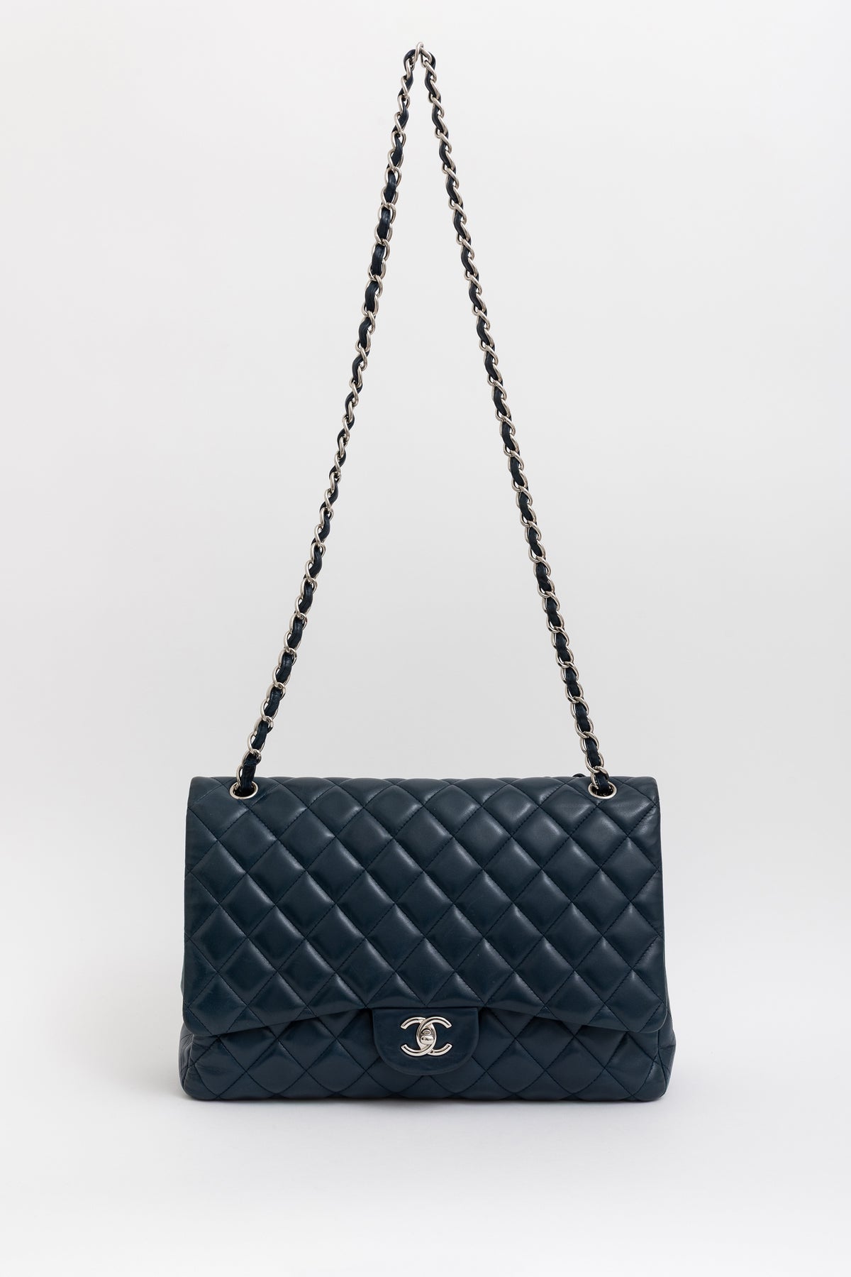 Maxi Single Flap with Silver Hardware