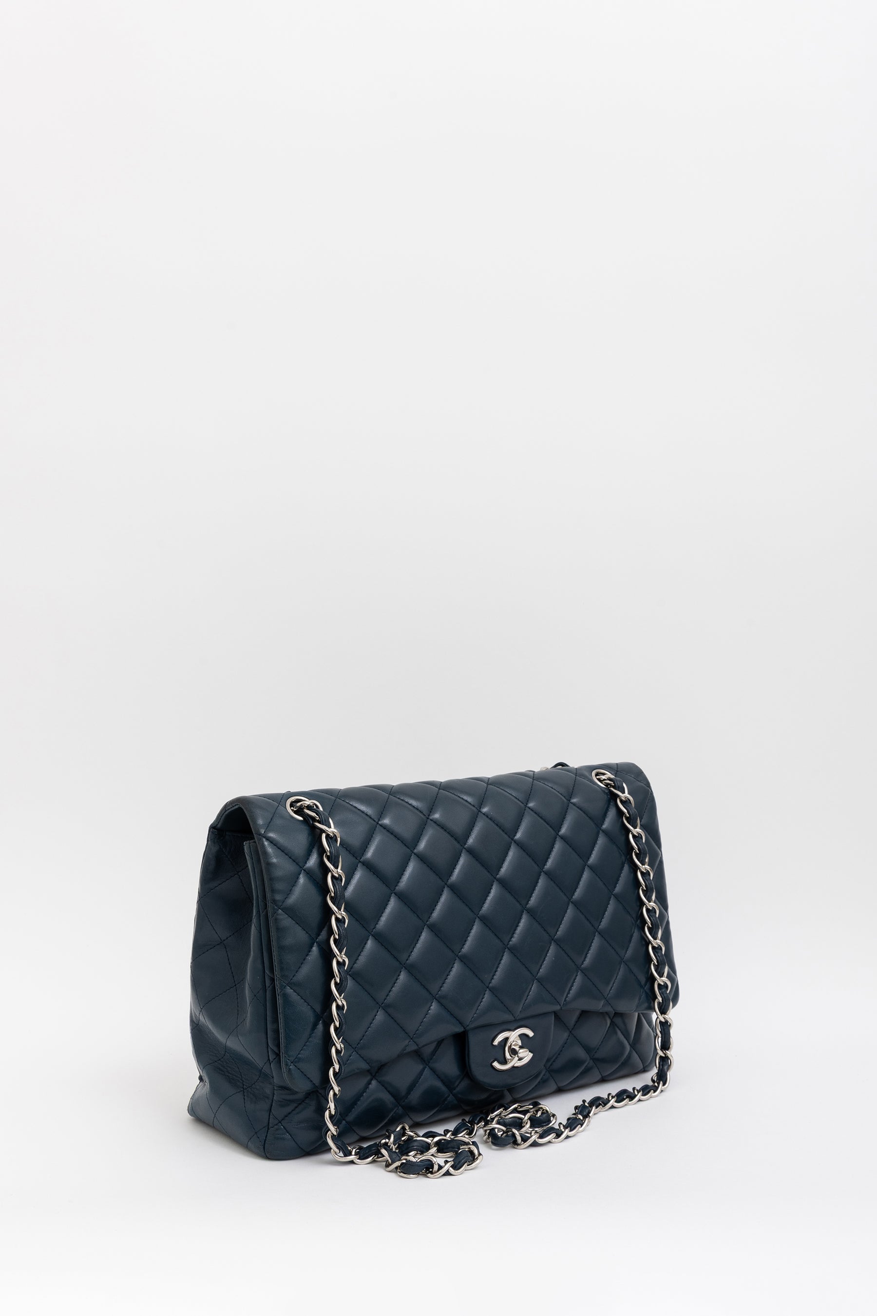 Maxi Single Flap with Silver Hardware