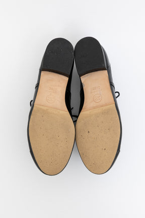 Patent Detail Lace Up Shoes