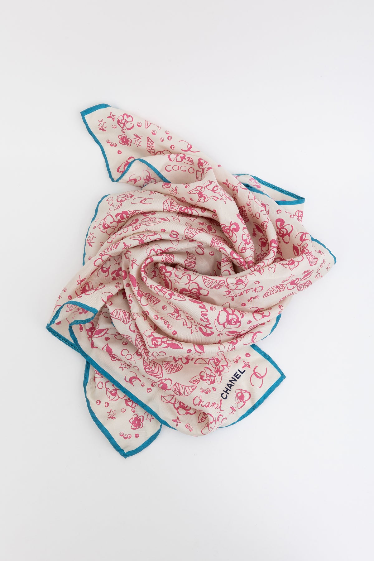 Floral Coco Silk Scarf