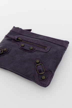 M Porte-Monnaie Leather Coin Pouch