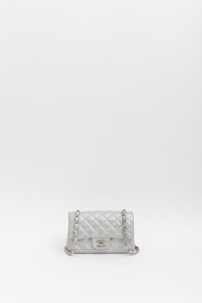 Perforated Leather Mini Classic Flap
