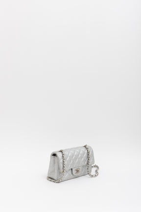 Perforated Leather Mini Classic Flap