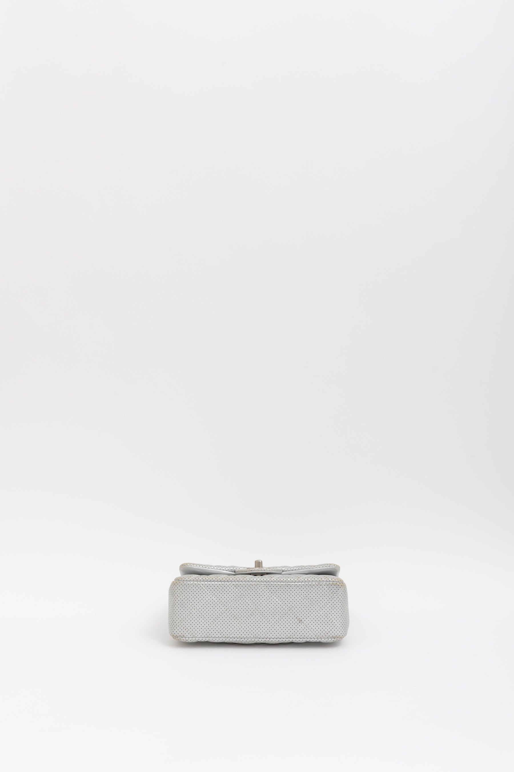 Perforated Leather Mini Classic Flap